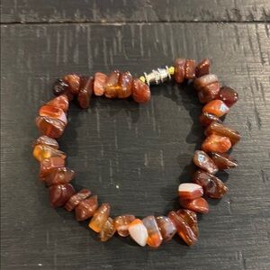 Elegant Brown Stone Bracelet